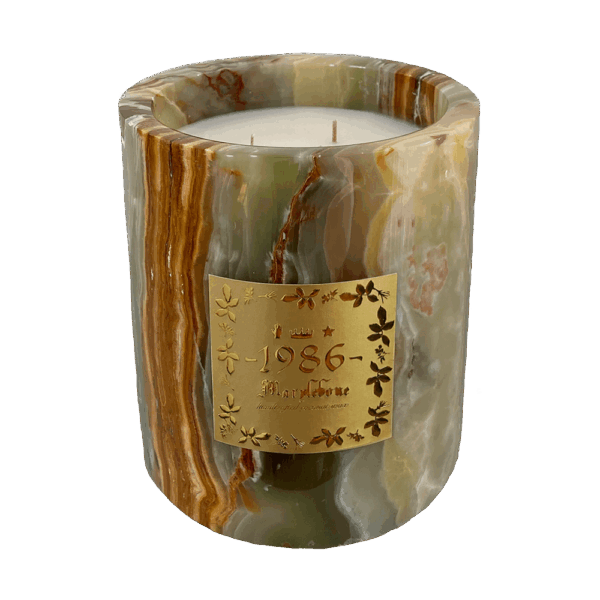 Large Green Onyx Candle (Marylebone)