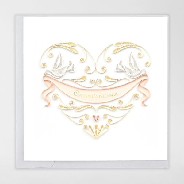 Wedding Doves Heart