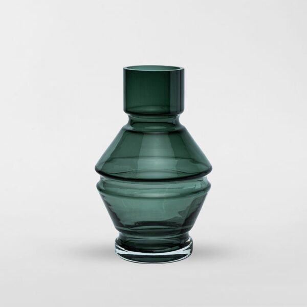 Relæ Large Glass Vase - Cool Grey