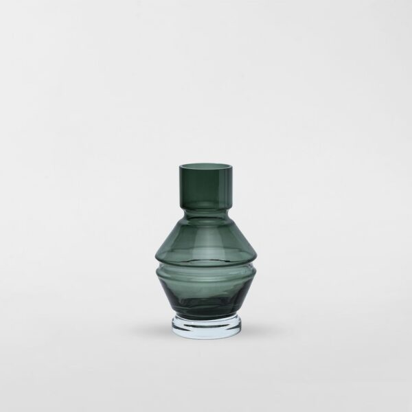 Relæ Small Glass Vase - Cool Grey